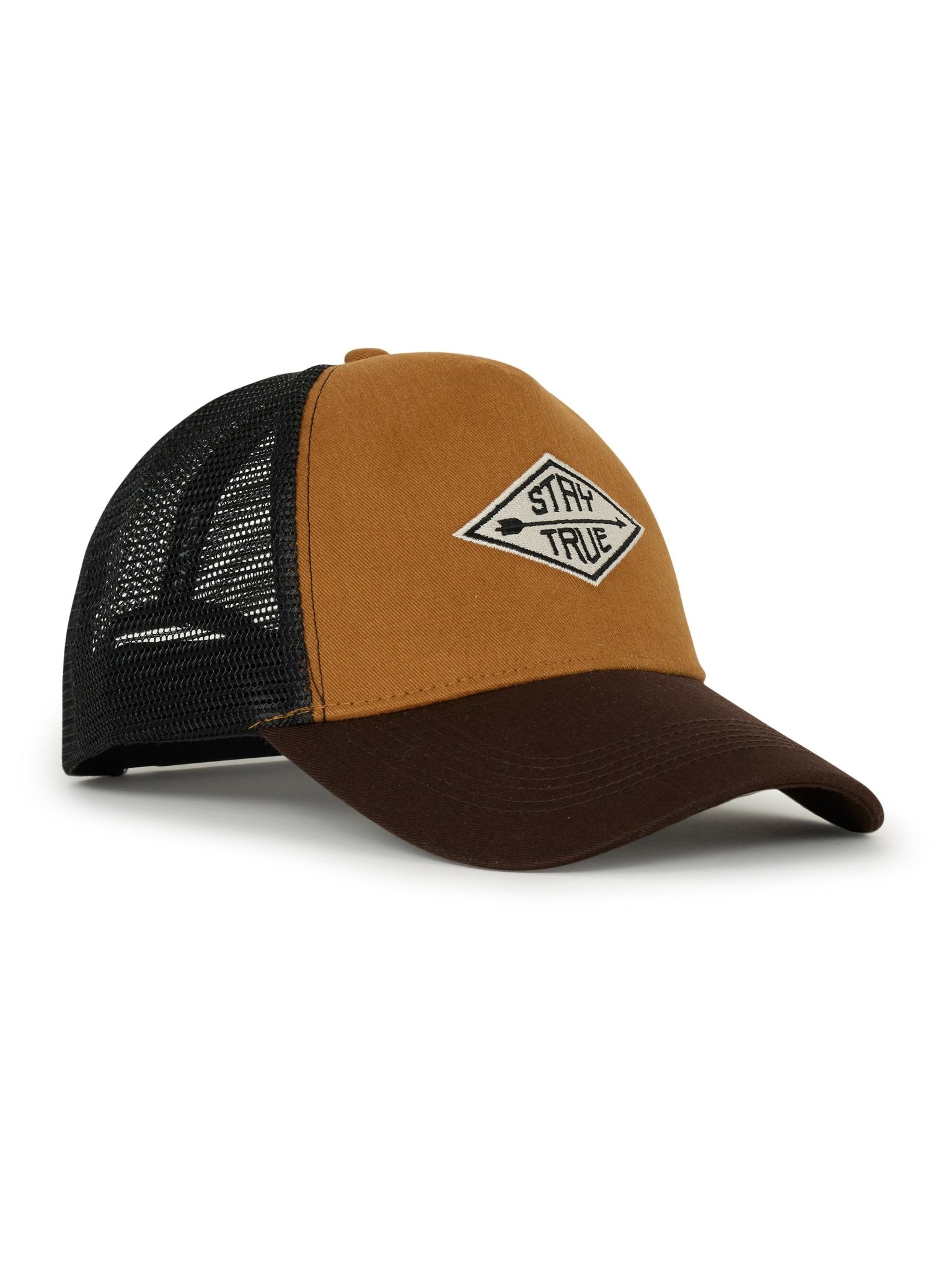 Galenos - Stay True Printed Baseball Cap - Brown - Espanshe