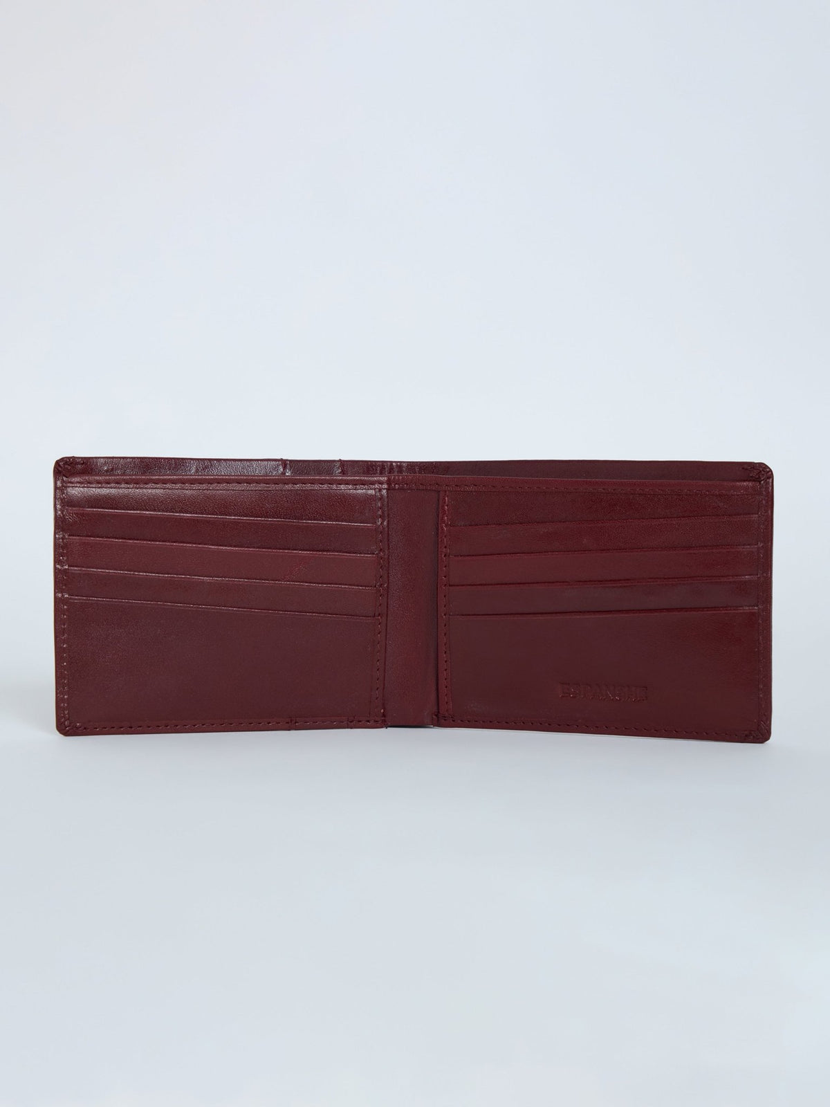 Arctic-3 - Bi-Fold Leather Wallet - Cherry Red - Espanshe