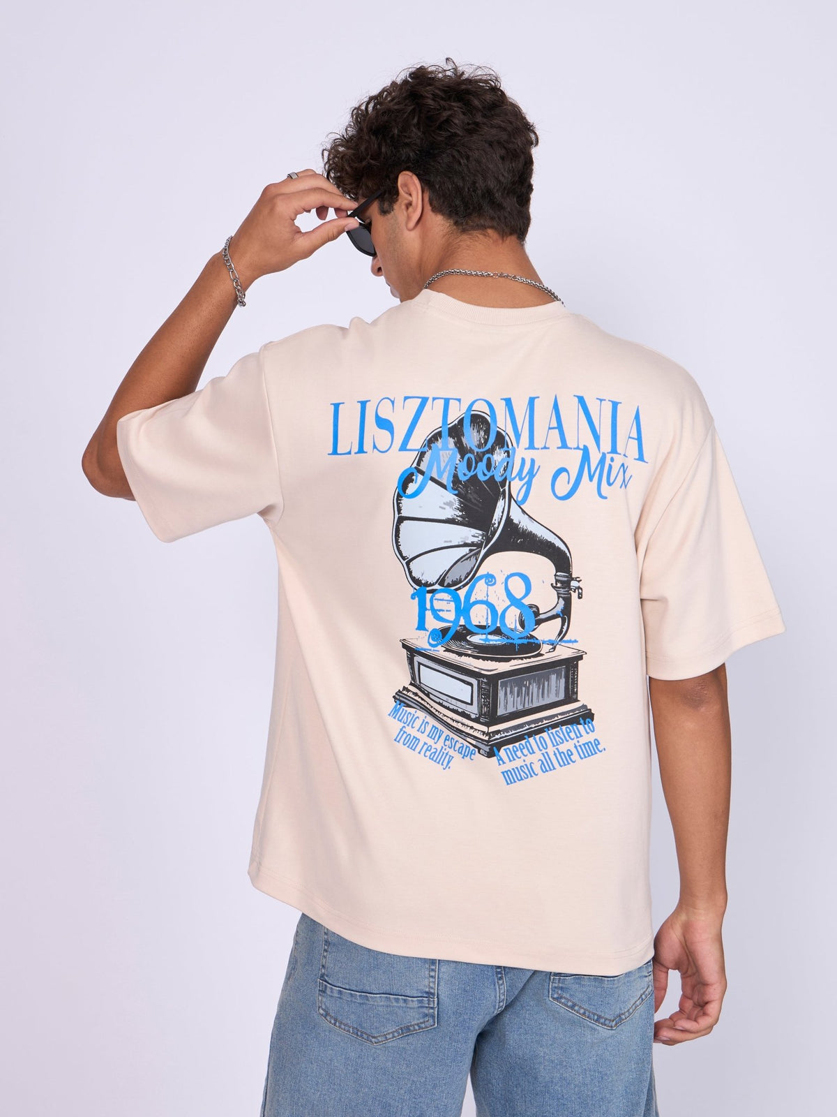 Moovin - Lisztomania Retro Music Graphic T-Shirt - Cream - Espanshe
