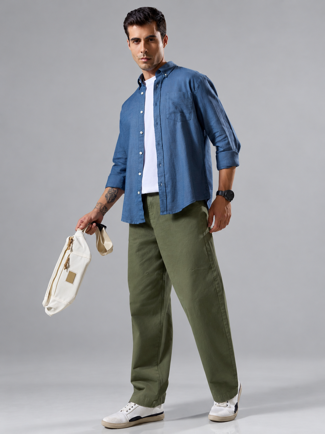 Vardon - Super Baggy Cargo Pant - Green