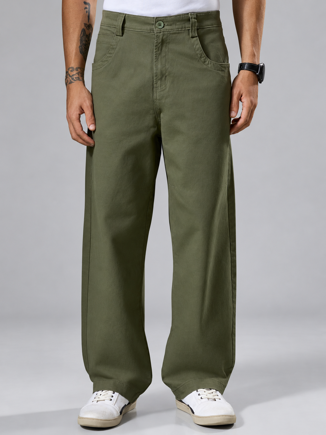 Vardon - Super Baggy Cargo Pant - Green