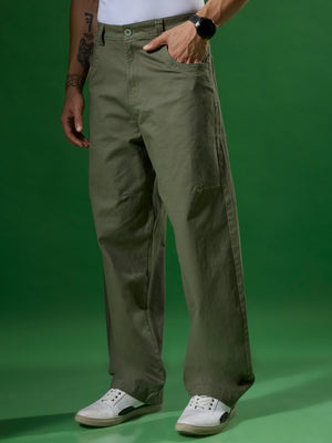  Men's Super Baggy Cargo Pant in Green
