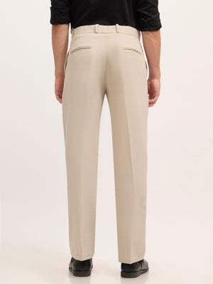 men's Straight Fit Formal Pant - squirrel gray