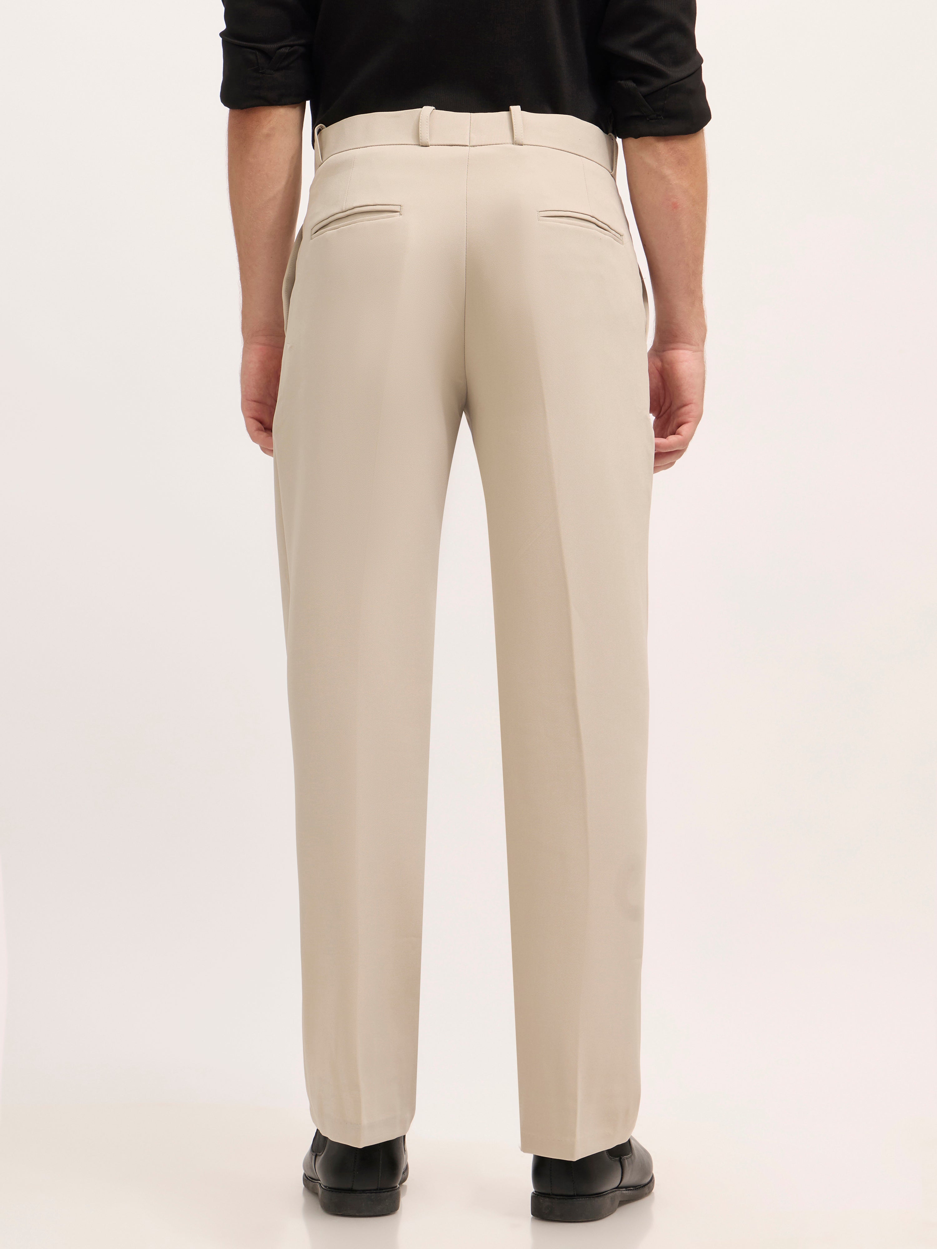 men's Straight Fit Formal Pant - squirrel gray