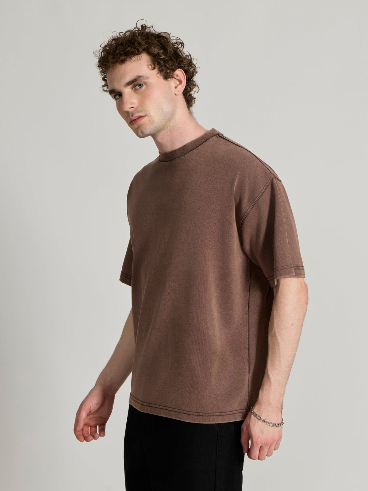 Kellington - Baggy T-Shirt - Brown - Espanshe