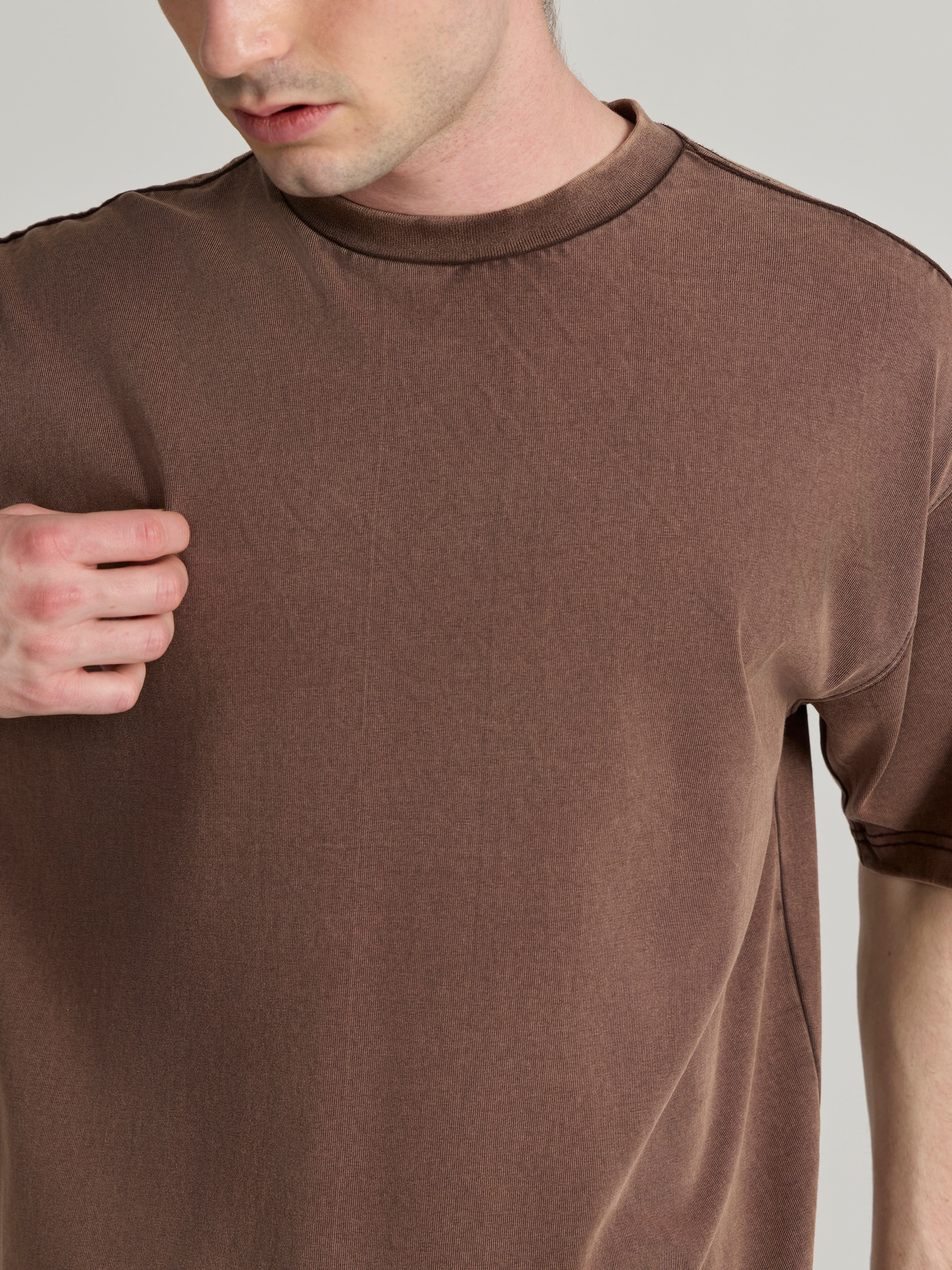  Men's Baggy T-Shirt - Brown