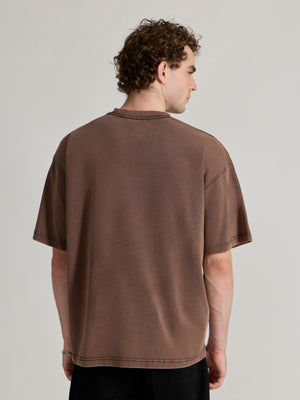  Men's Baggy T-Shirt - Brown
