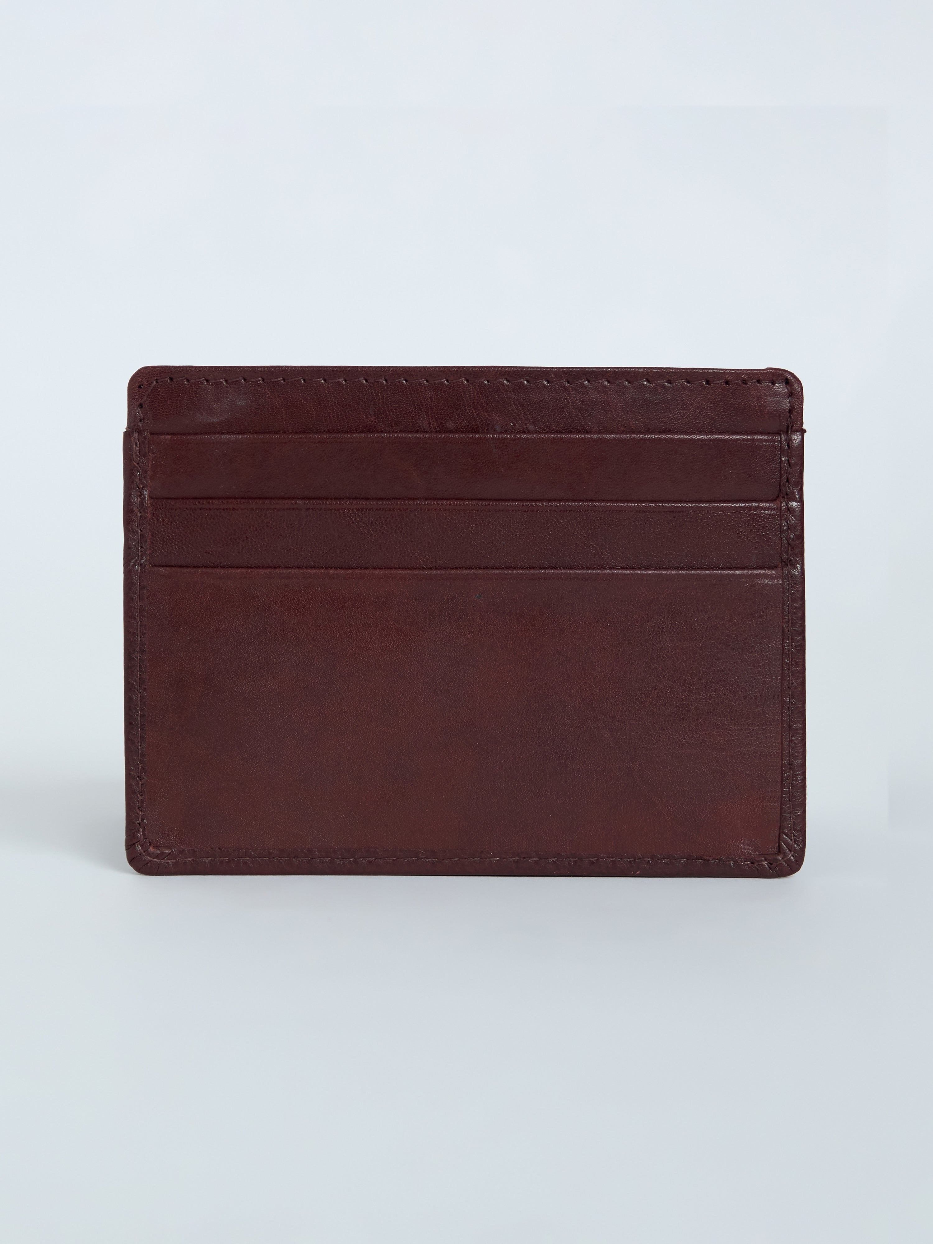 Arctic-9 - Card Holder Leather Zip Wallet - Cherry Red