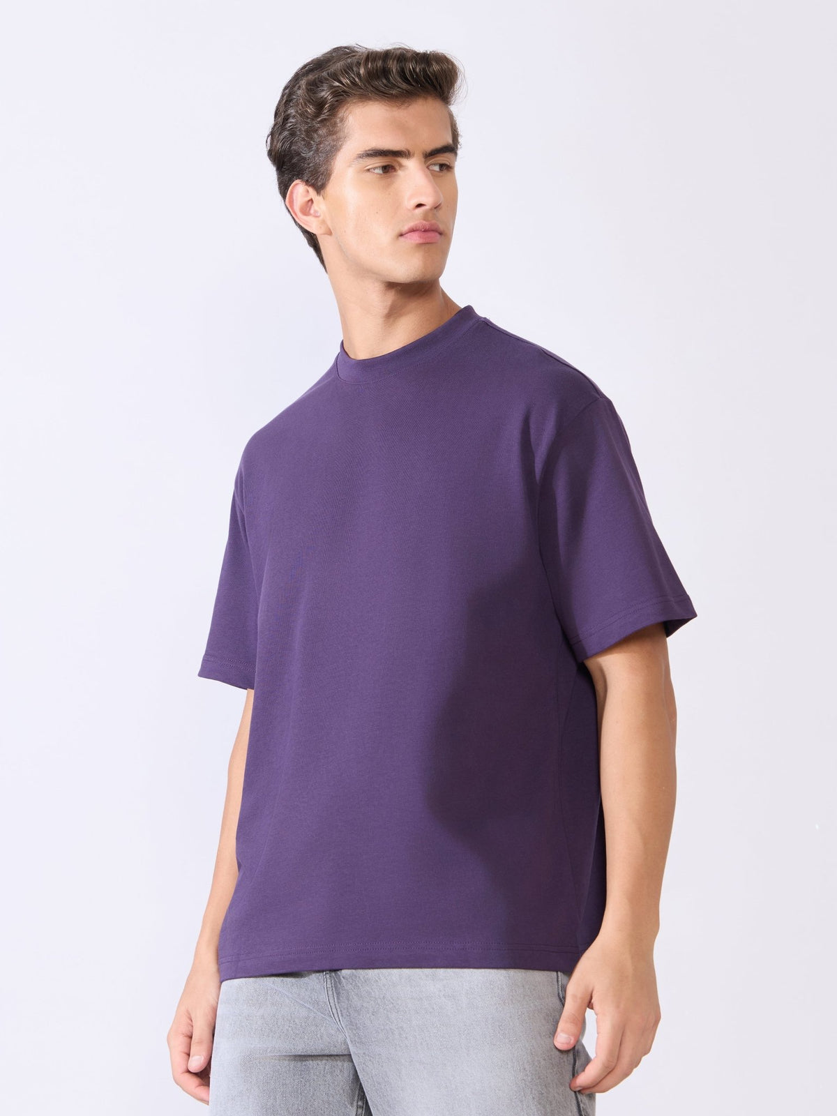 Vynora - Loose Fit Round Neck T-Shirt - Astral Aura - Espanshe