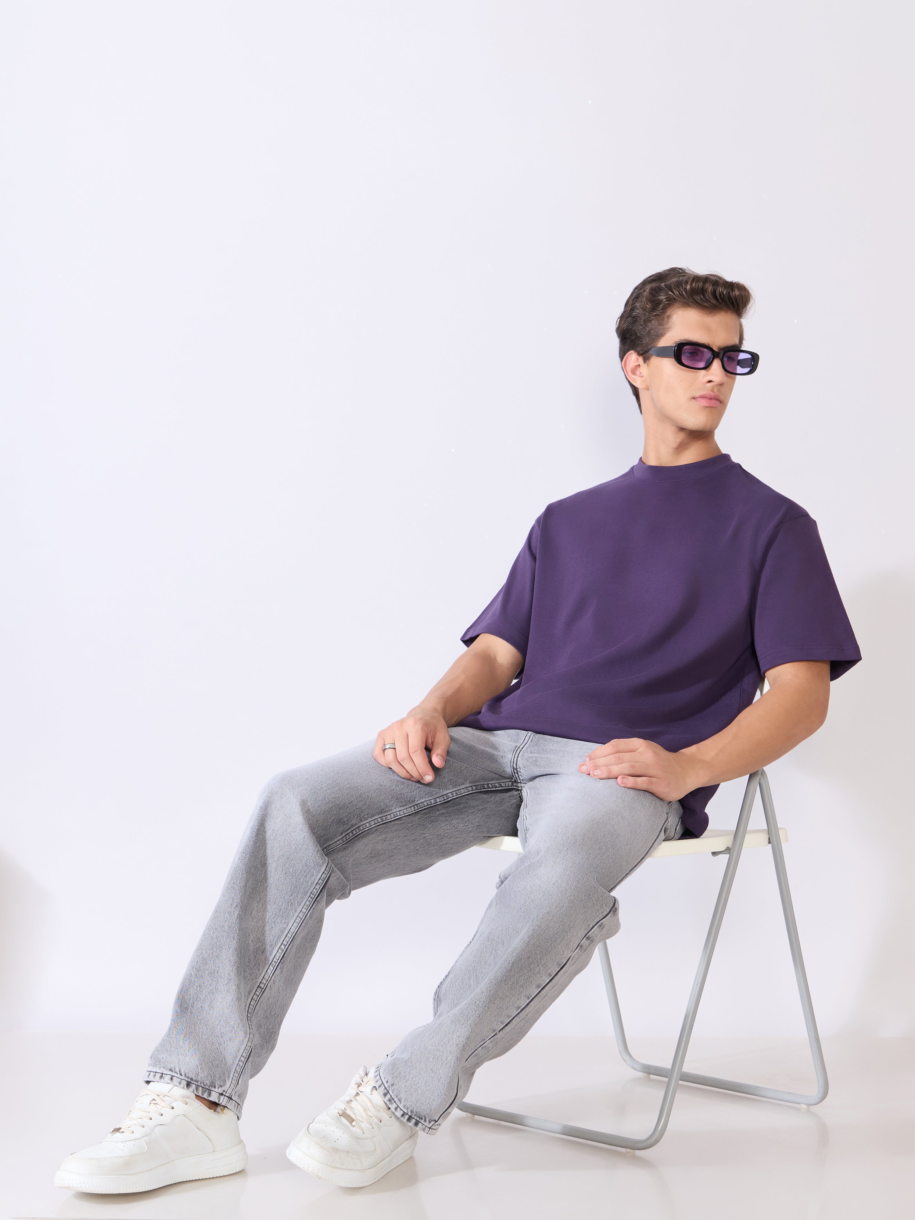 Vynora - Loose Fit Round Neck T-Shirt - Astral Aura