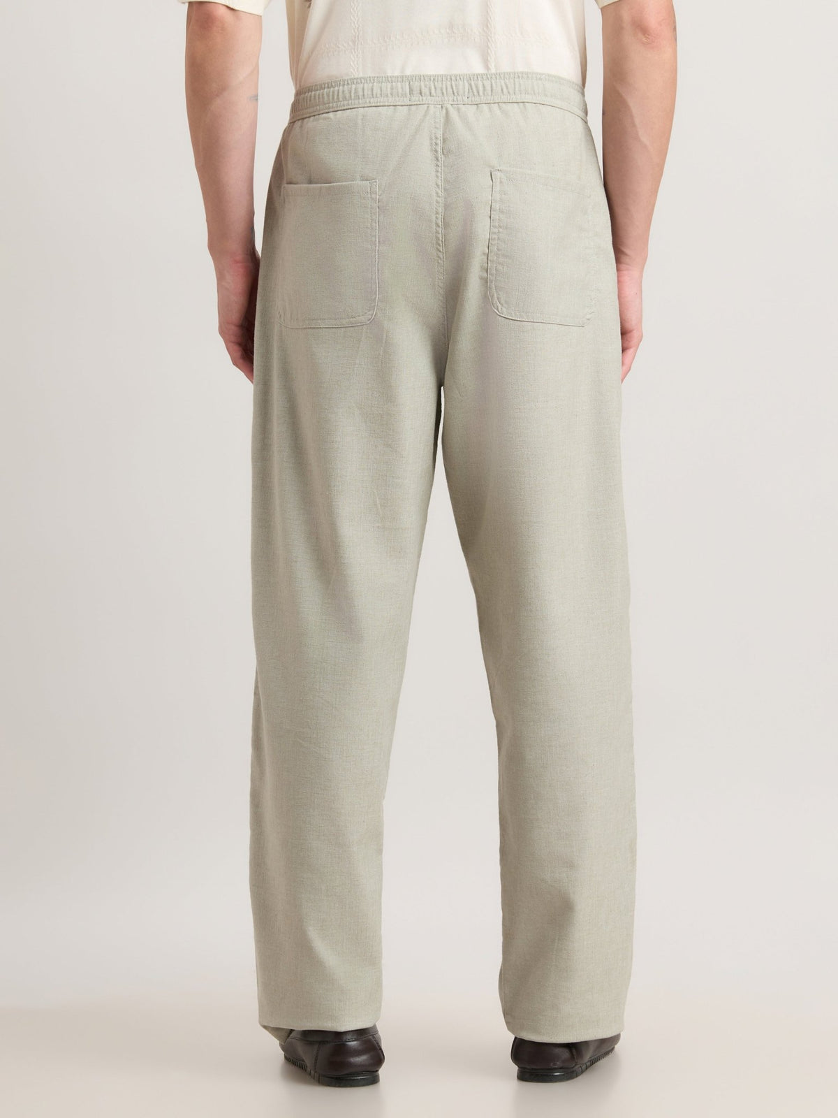 Nesisor - Straight Fit Casual Pant - Fog Green - Espanshe