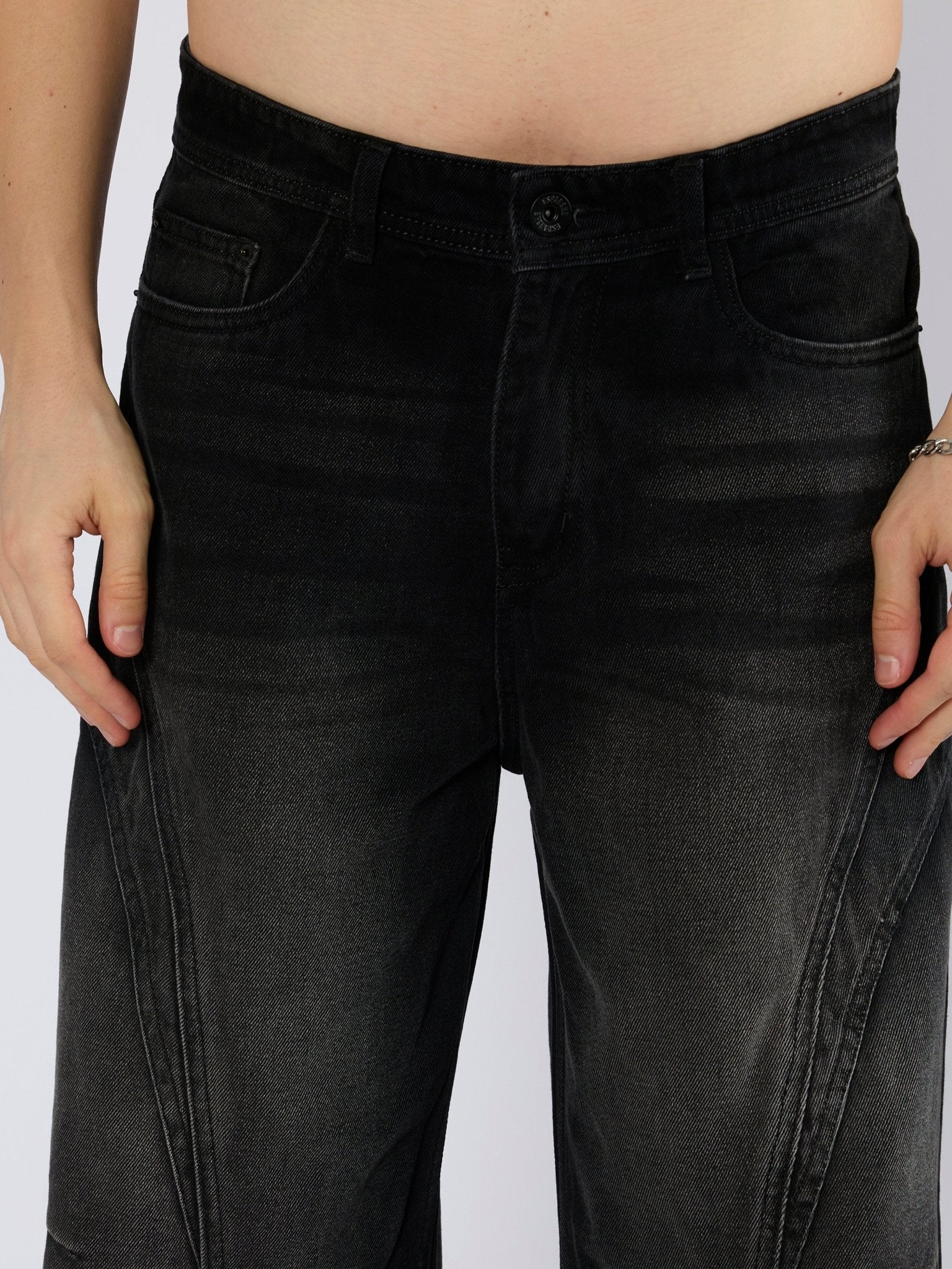 Braden - Baggy Jeans - Black Shade - Espanshe