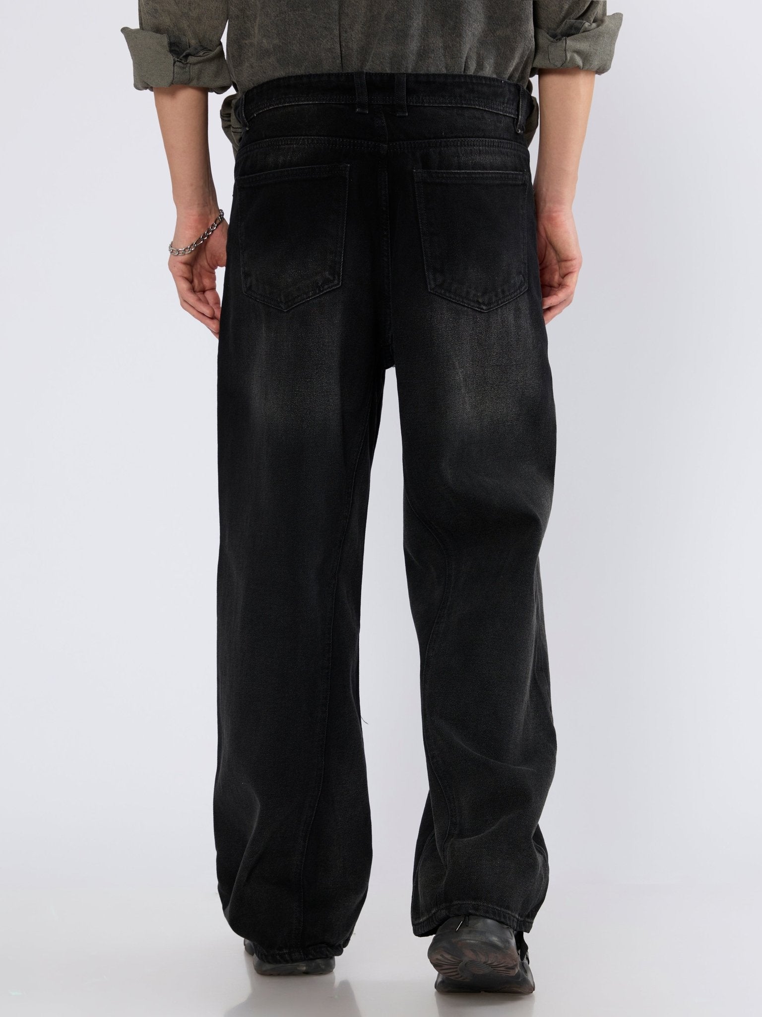 Braden - Baggy Jeans - Black Shade - Espanshe