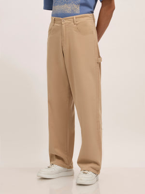  Super Baggy Cargo Pant - cream