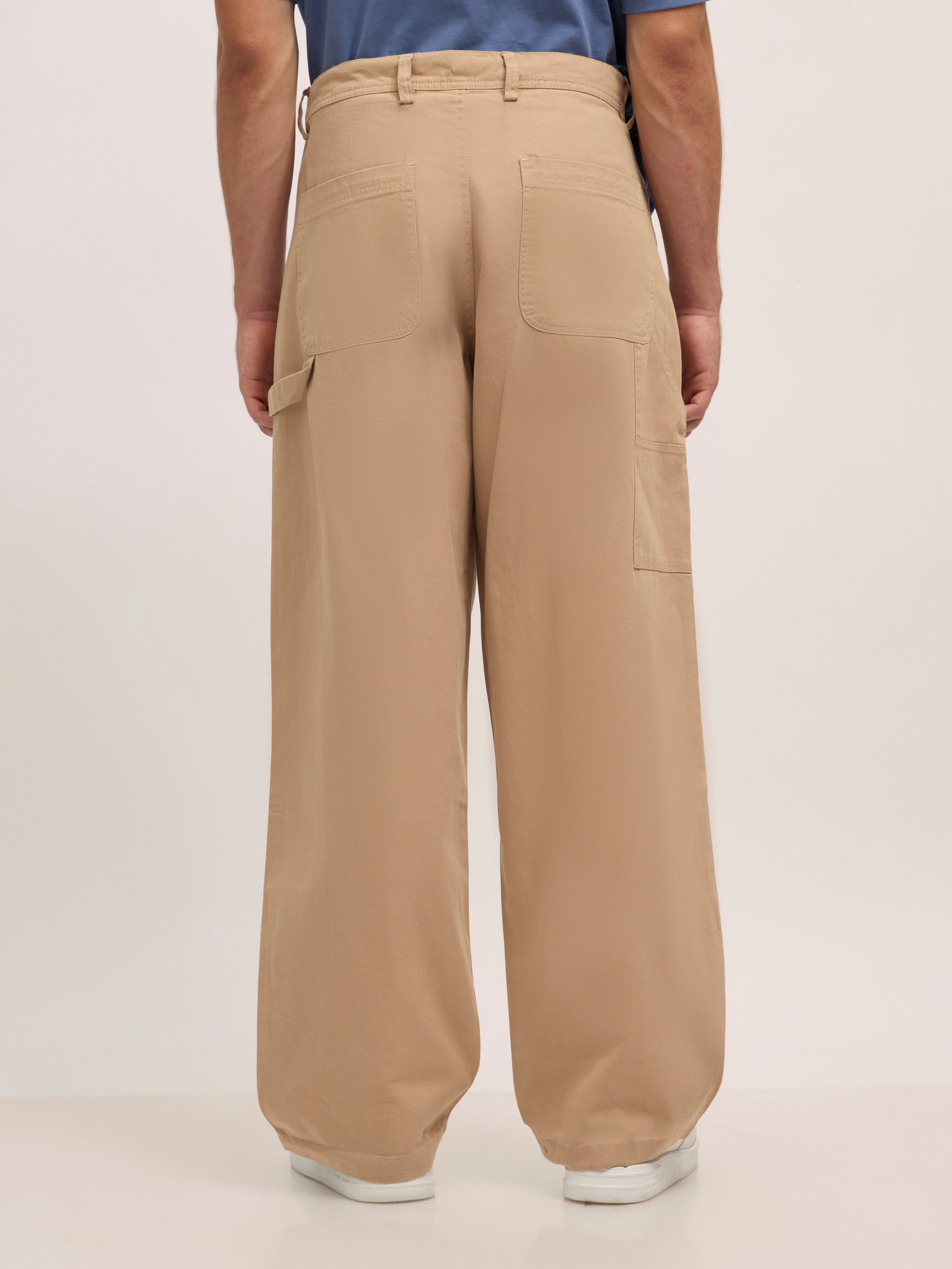  Super Baggy Cargo Pant - cream