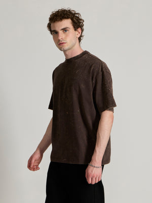  Men's Baggy T-Shirt - Coffee Brown