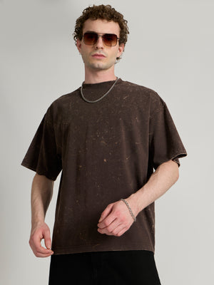  Men's Baggy T-Shirt - Coffee Brown