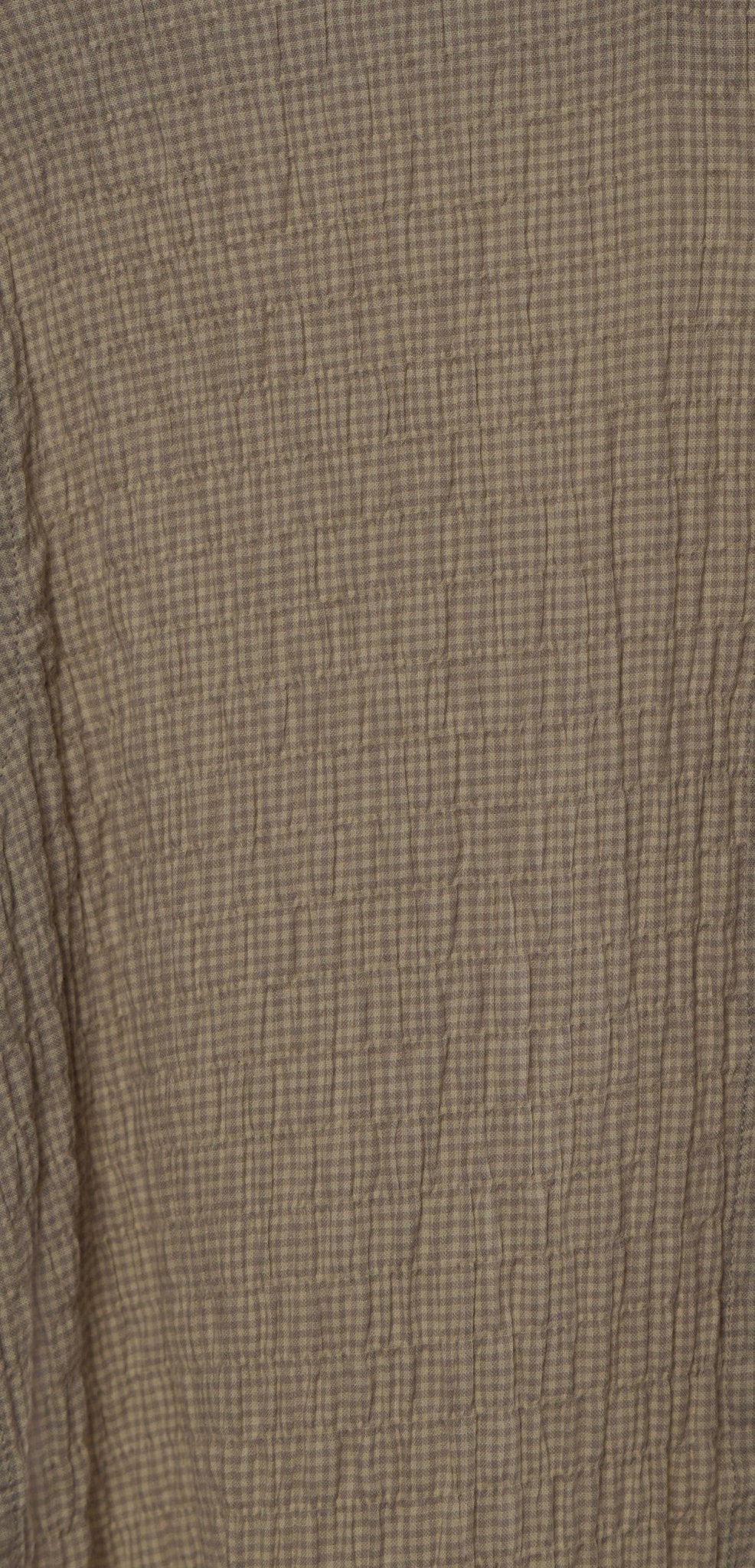 Dashiell - Crinkled Checked Shirt - Cream - Espanshe