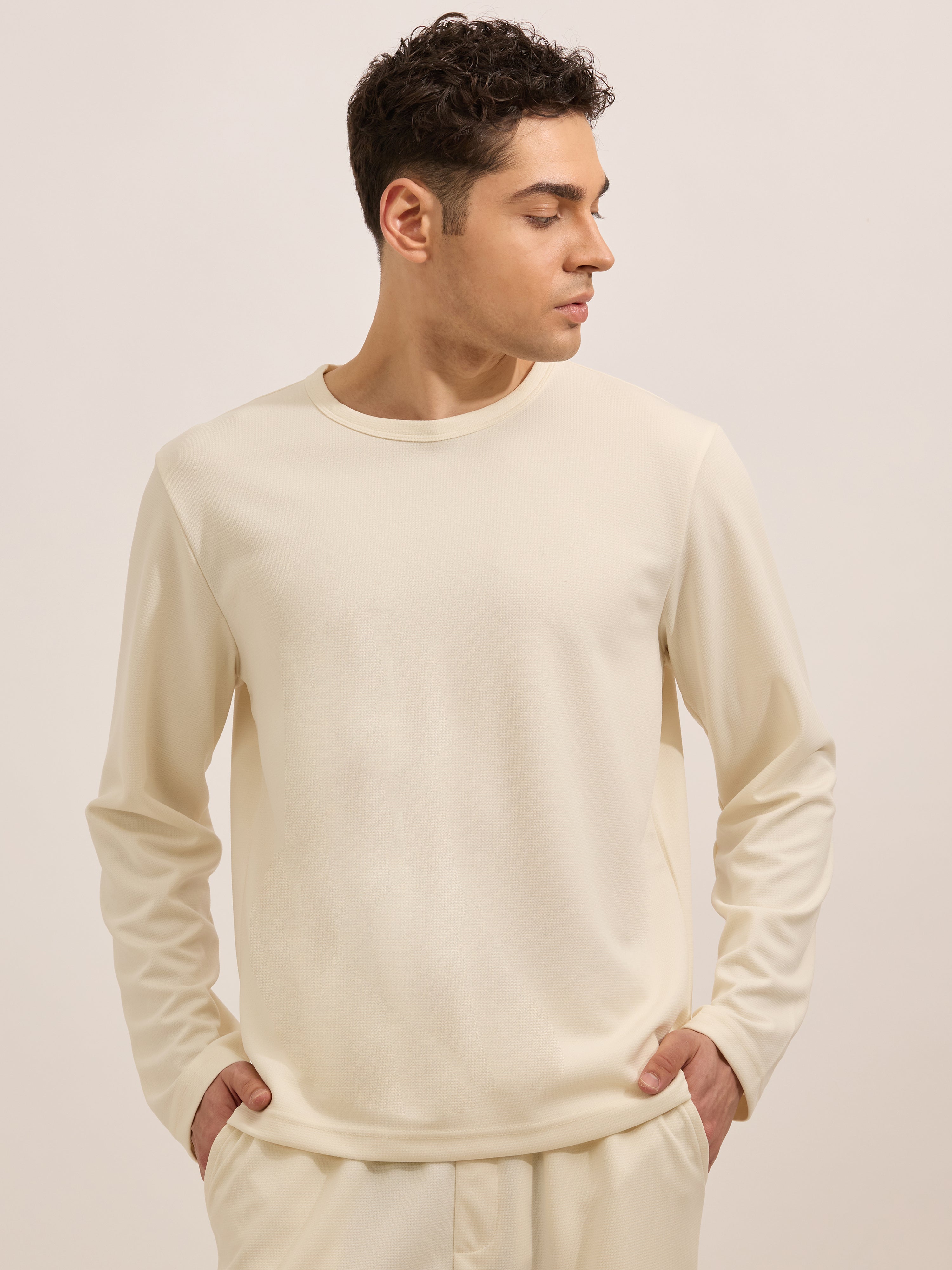 men's relaxed tshirt in cream