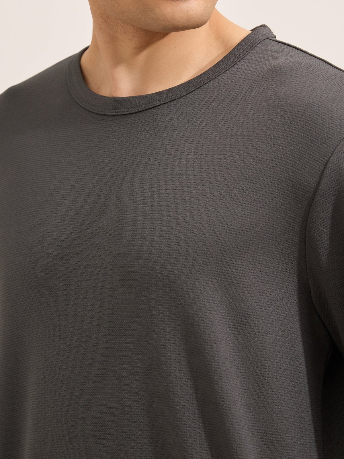 Slate Ride - Relaxed Fullsleeve Tshirt - Grey - Espanshe