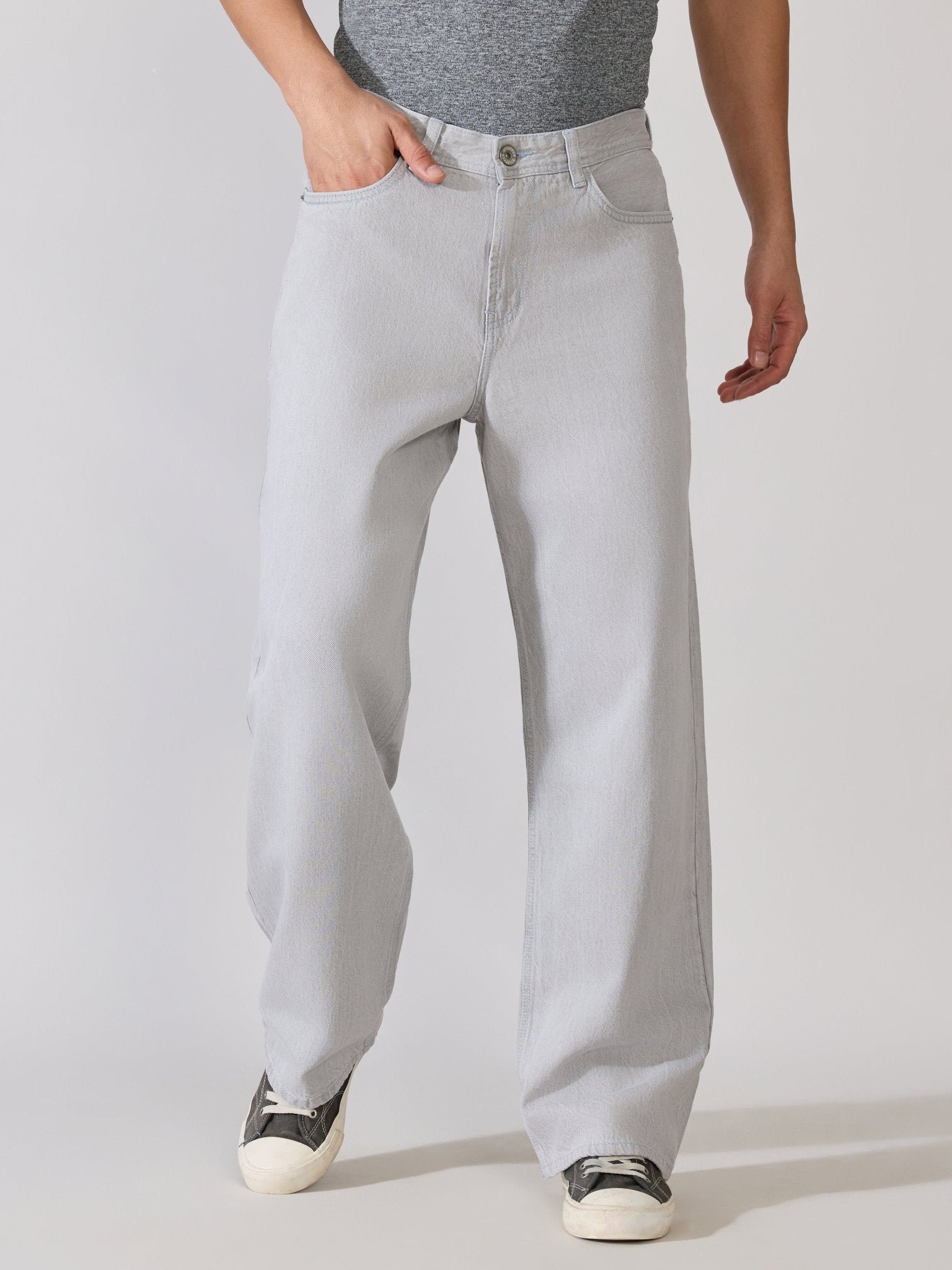 Modoin - Wide Jeans - Grey - Espanshe