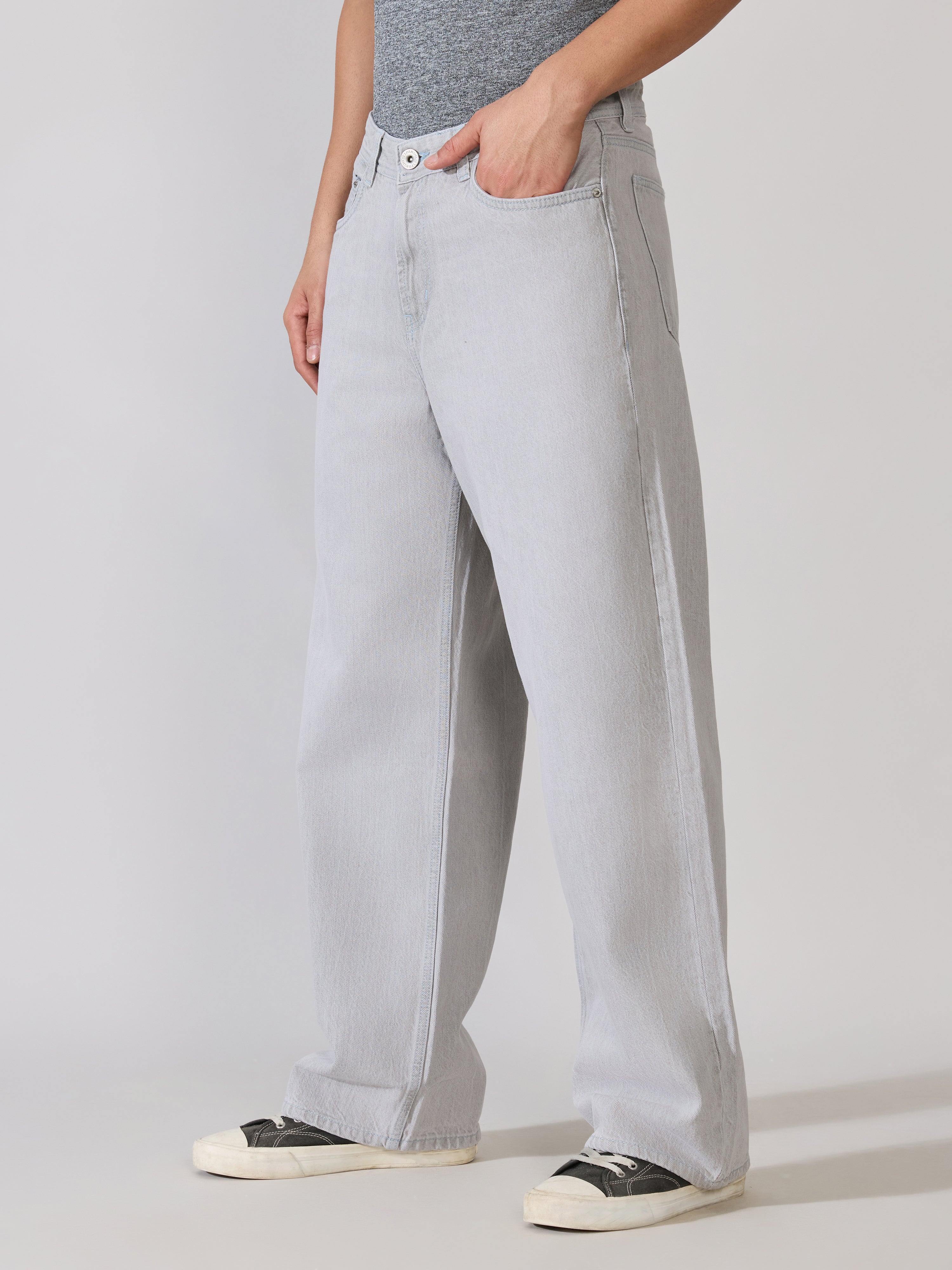 Modoin - Wide Jeans - Grey