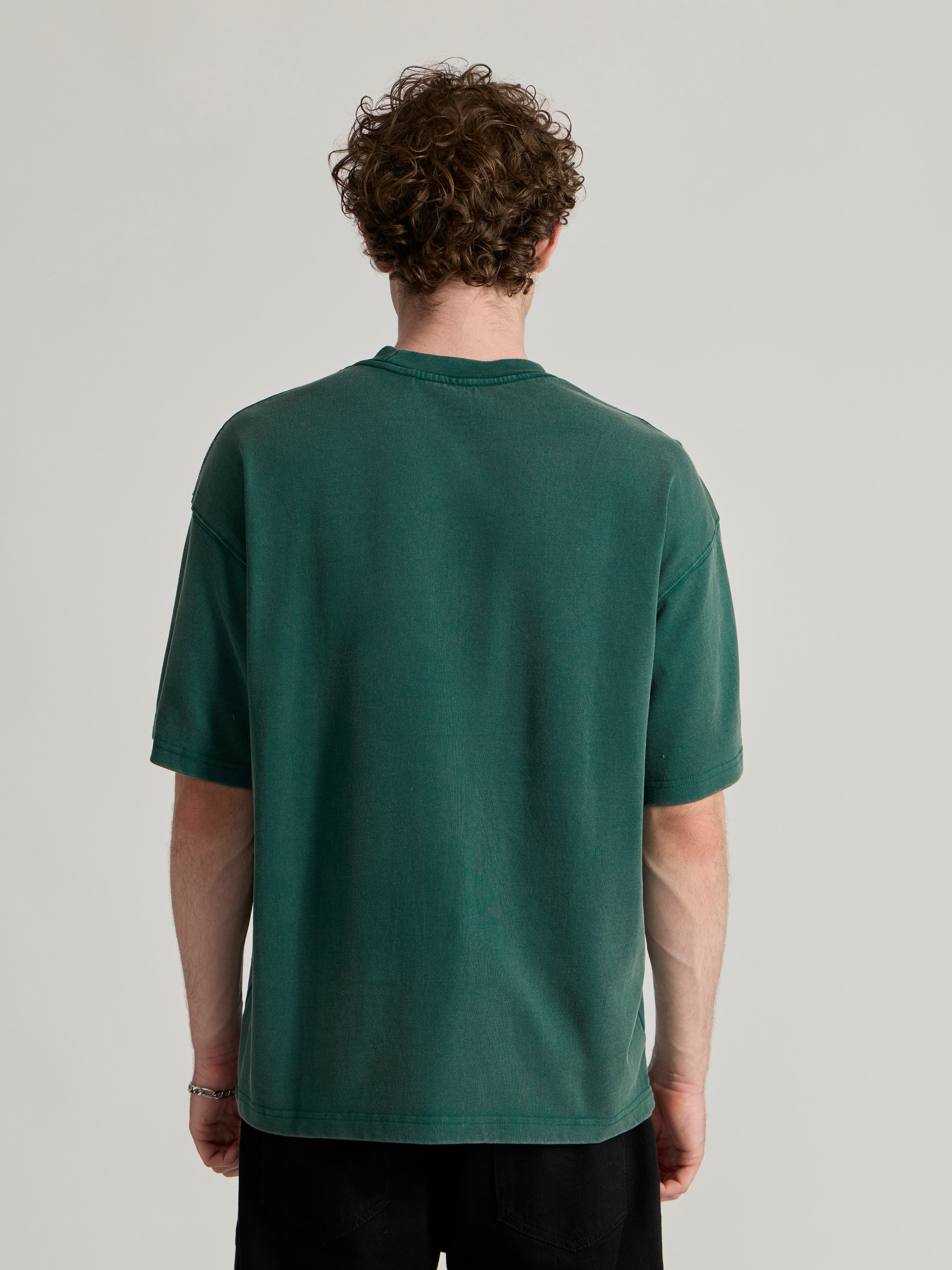 Men's  Baggy T-Shirt in emarald green
