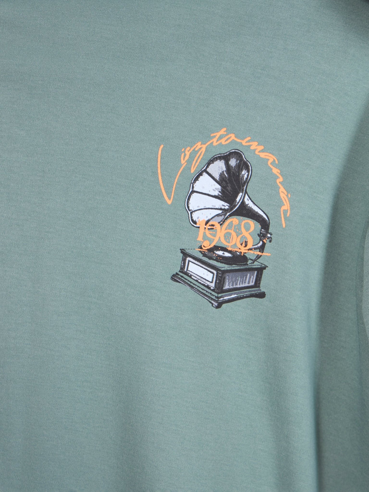 Moovin - Lisztomania Retro Music Graphic T-Shirt - Green - Espanshe