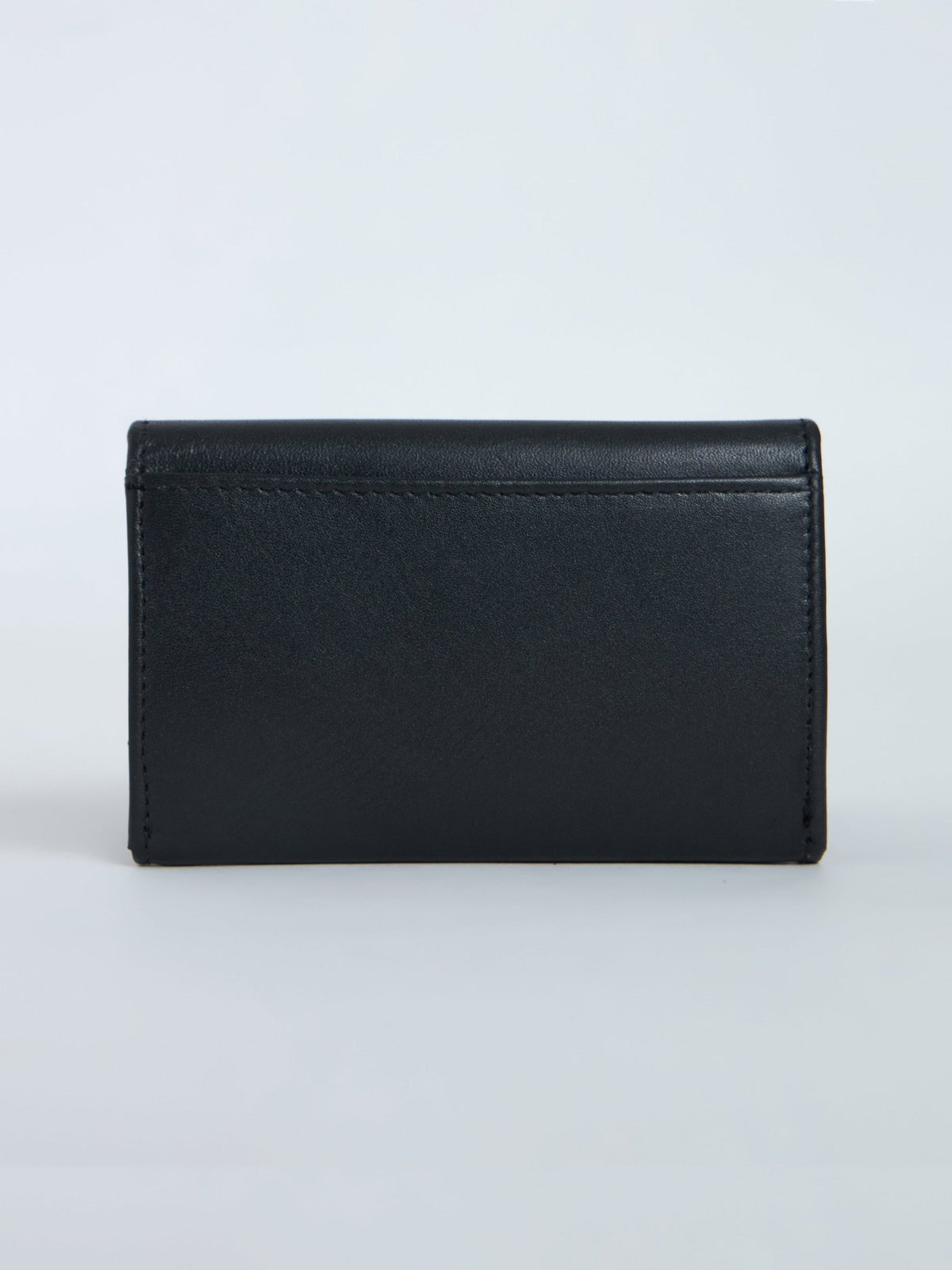 Arctic-4 - Snap Button Leather Wallet - Black - Espanshe