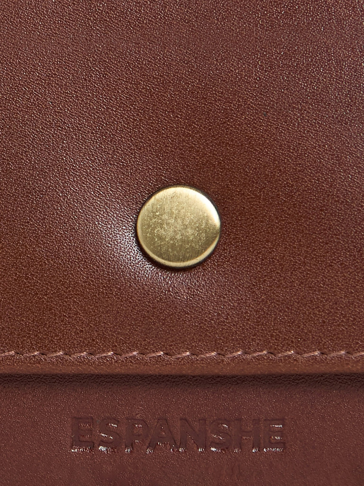 Arctic-4 - Snap Button Leather Wallet - Brown - Espanshe