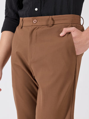 Men's Slim Fit Formal Pant - brown