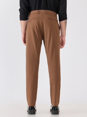 Men's Slim Fit Formal Pant - brown