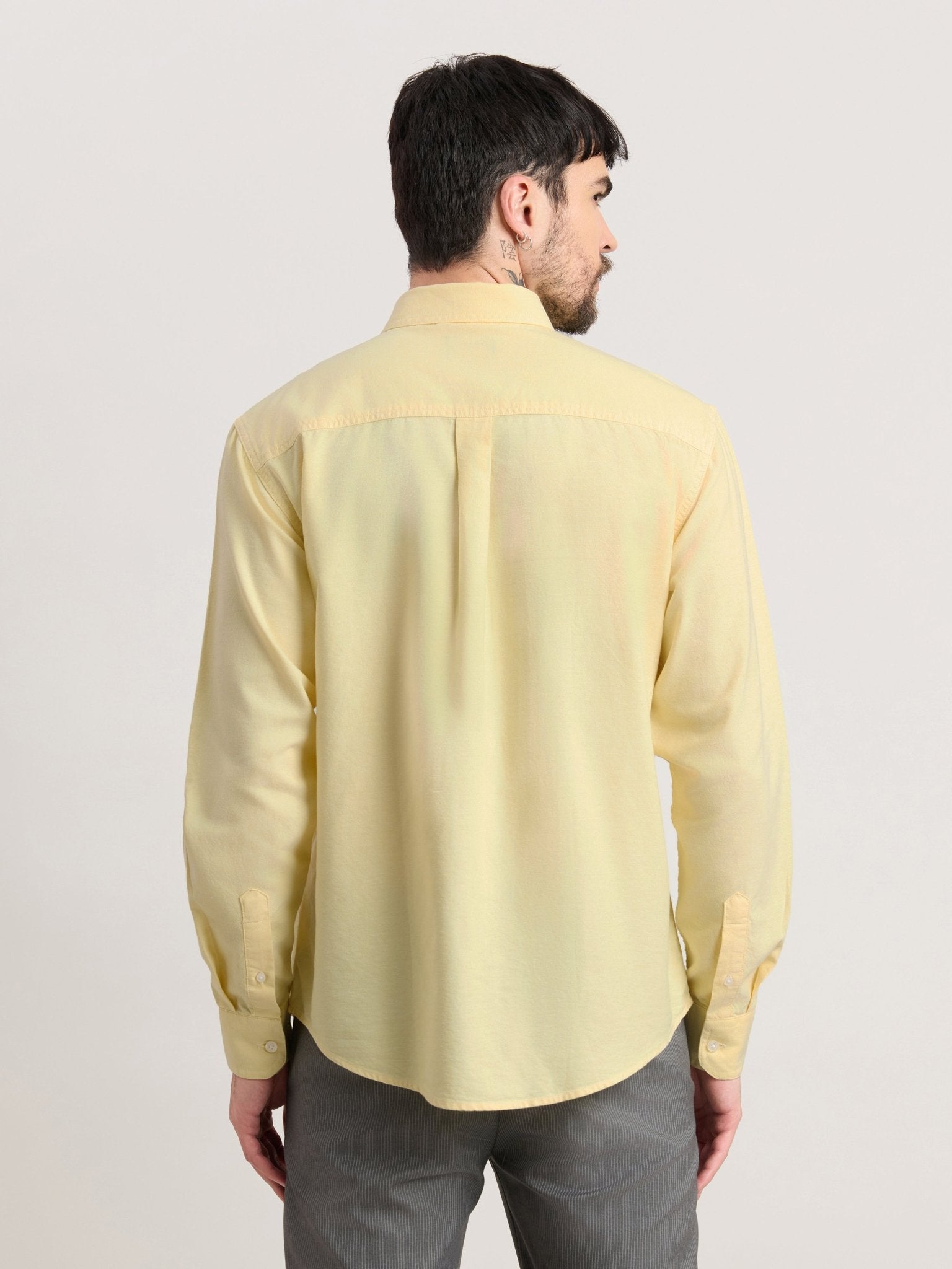 Zena - Relaxed Fit Oxford Shirt - Yellowtail - Espanshe