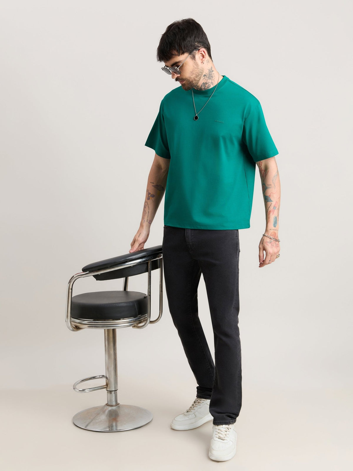 Nora - Loose Fit T-Shirt - Jolly Green - Espanshe