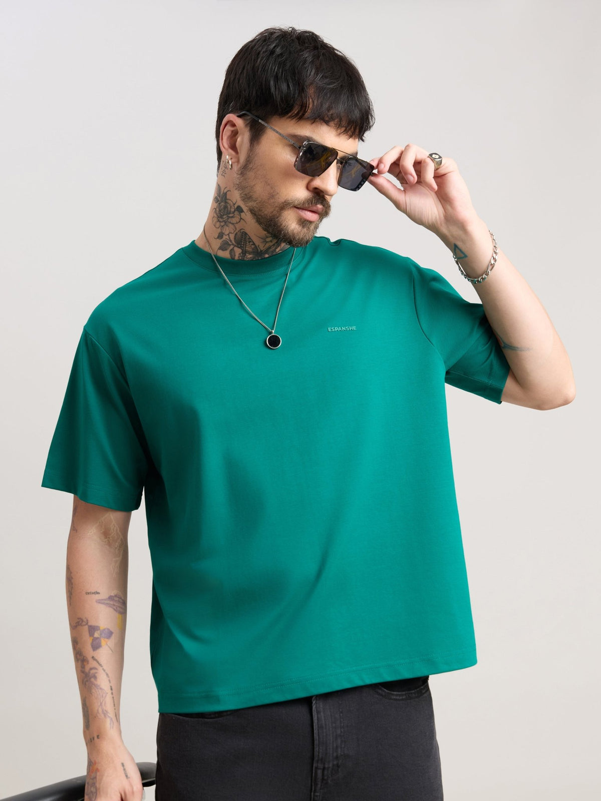 Nora - Loose Fit T-Shirt - Jolly Green - Espanshe