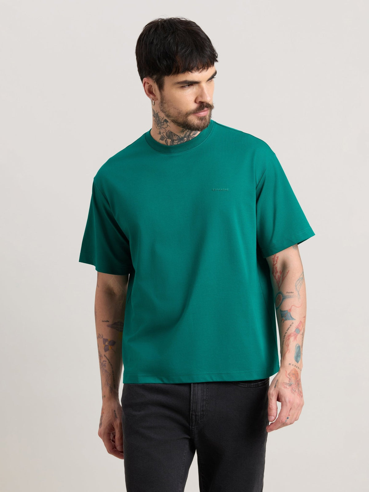 Nora - Loose Fit T-Shirt - Jolly Green - Espanshe