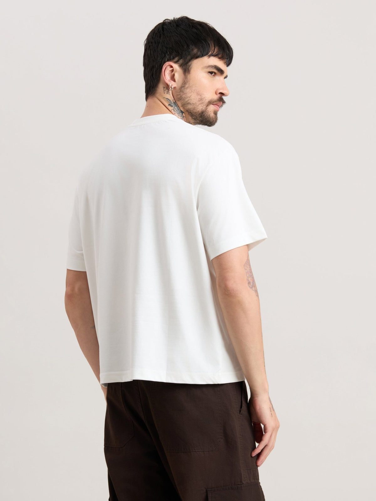 Nora - Loose Fit T-Shirt - White - Espanshe