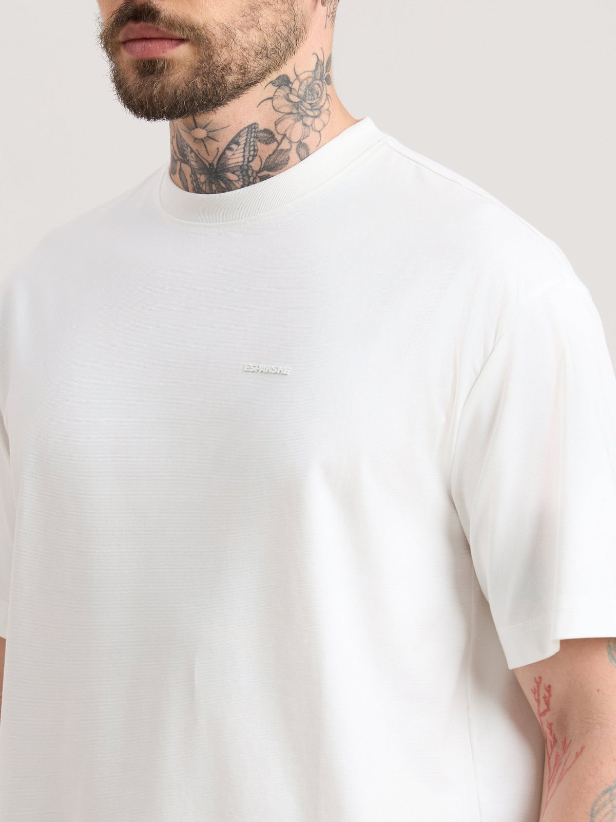 Nora - Loose Fit T-Shirt - White - Espanshe