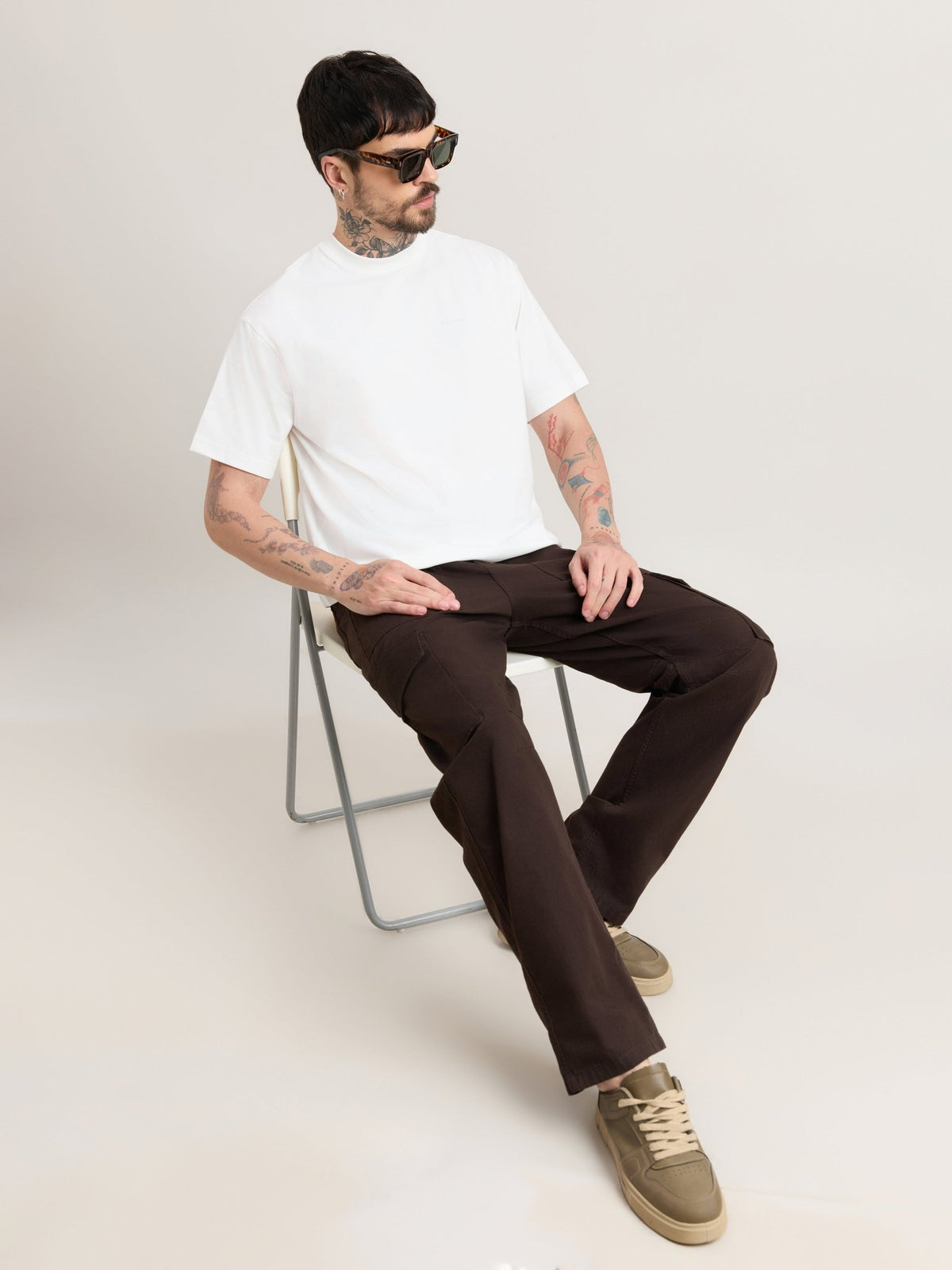 Nora - Loose Fit T-Shirt - White - Espanshe