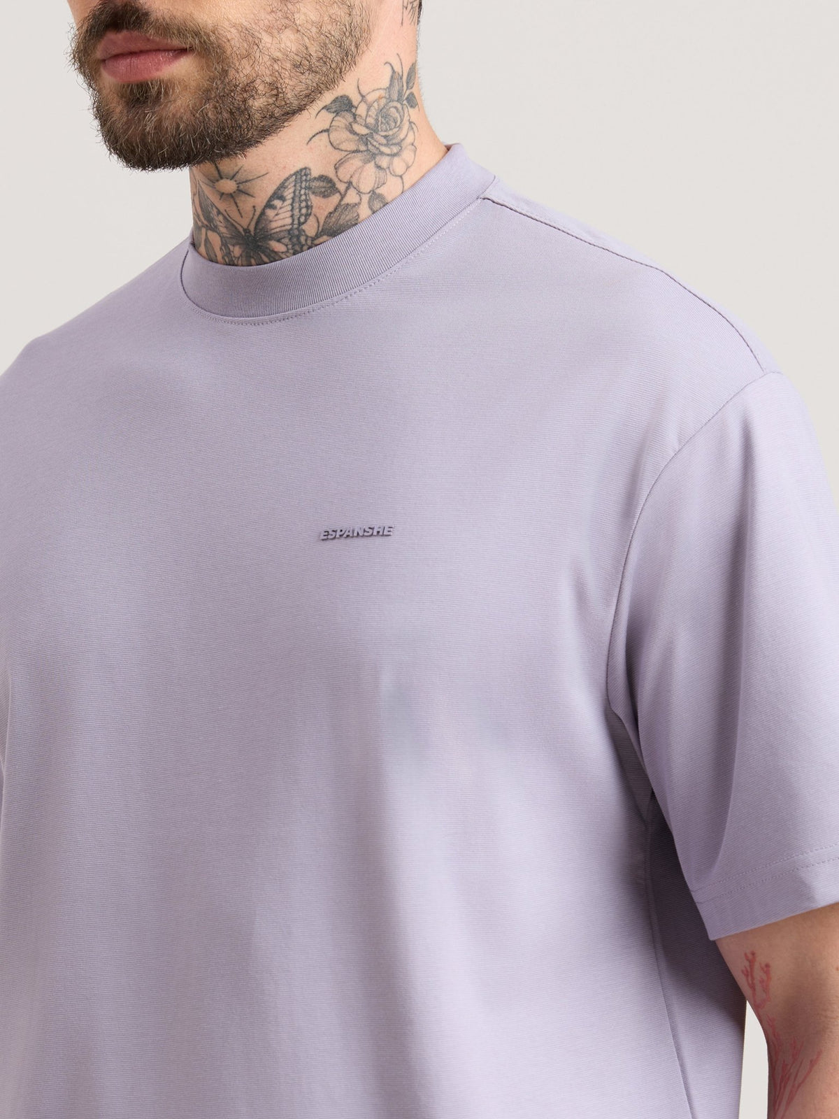 Nora - Loose Fit T-Shirt - Wisteria Purple - Espanshe
