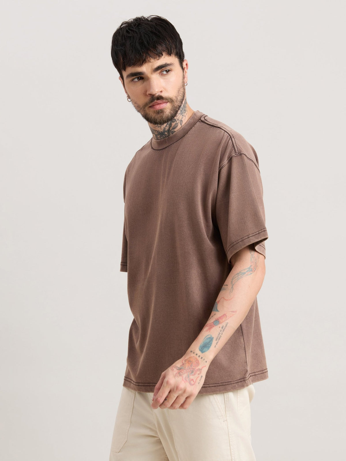 Kellington - Fade Brown Baggy T-Shirt - Espanshe