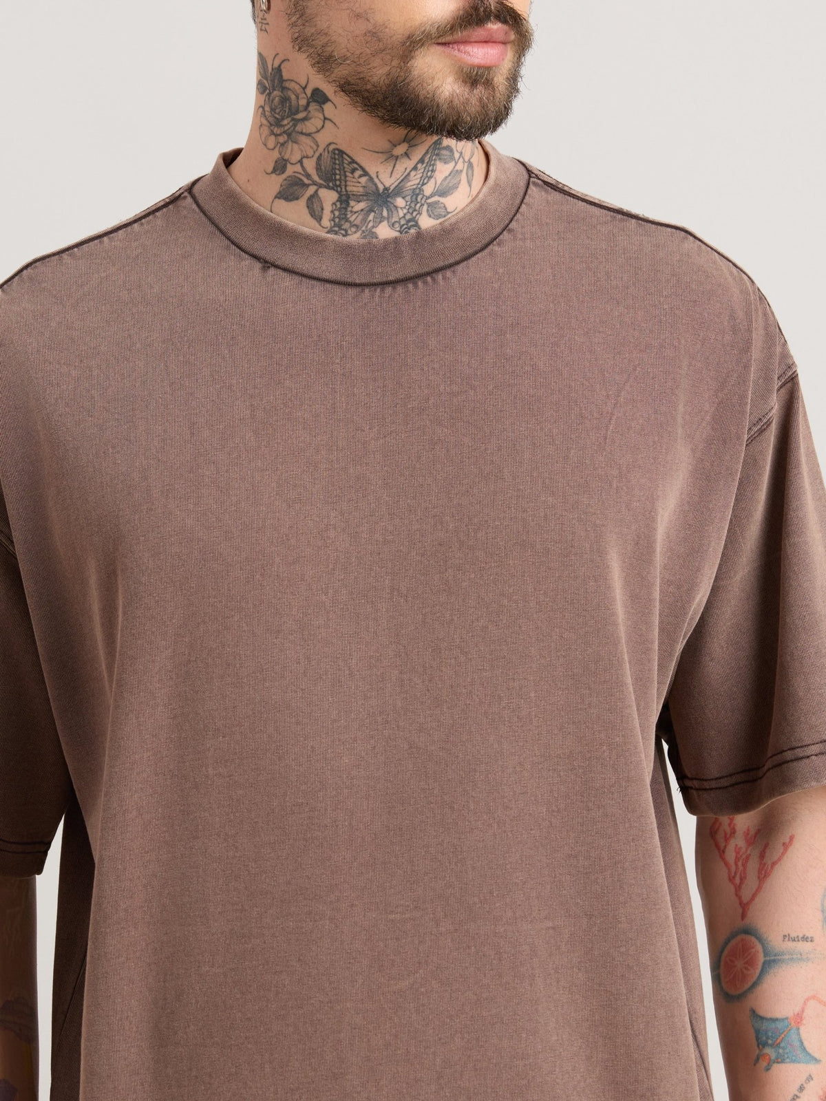 Kellington - Fade Brown Baggy T-Shirt - Espanshe