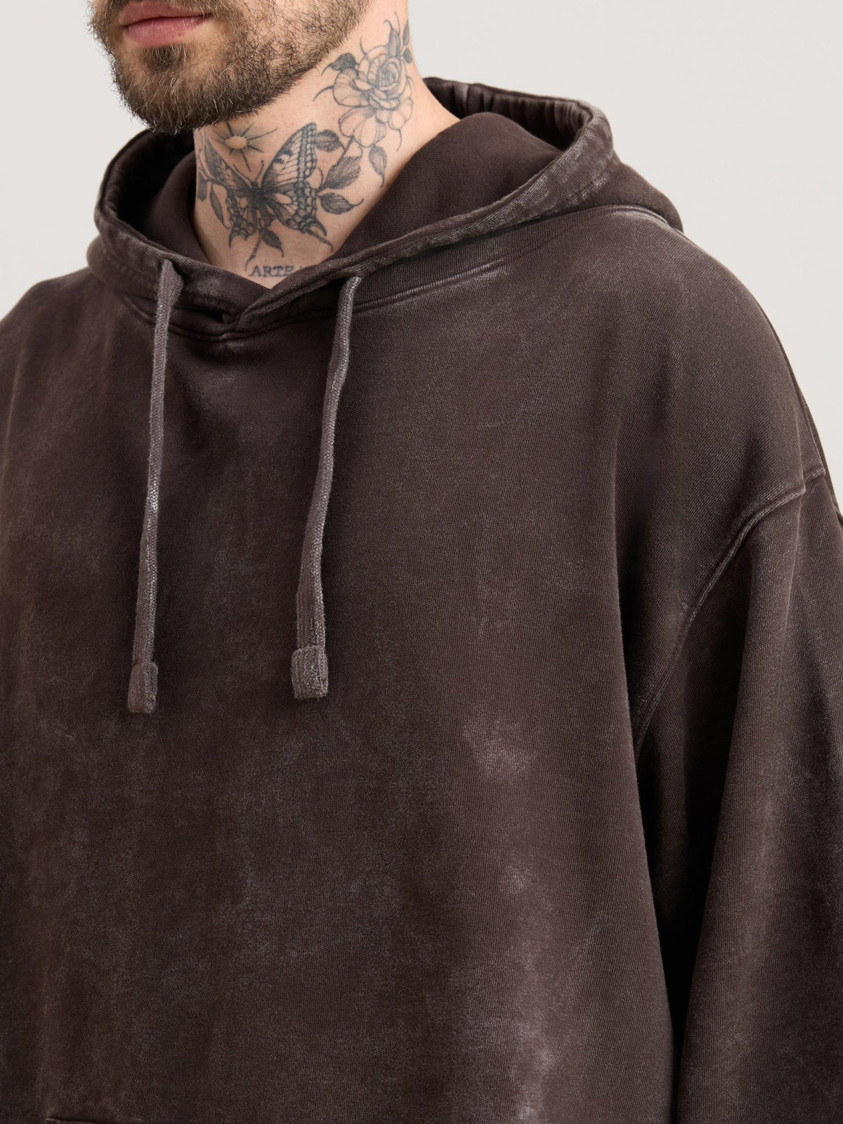 Solvyn - Relaxed Fit Hoodies - Faded Brown - Espanshe