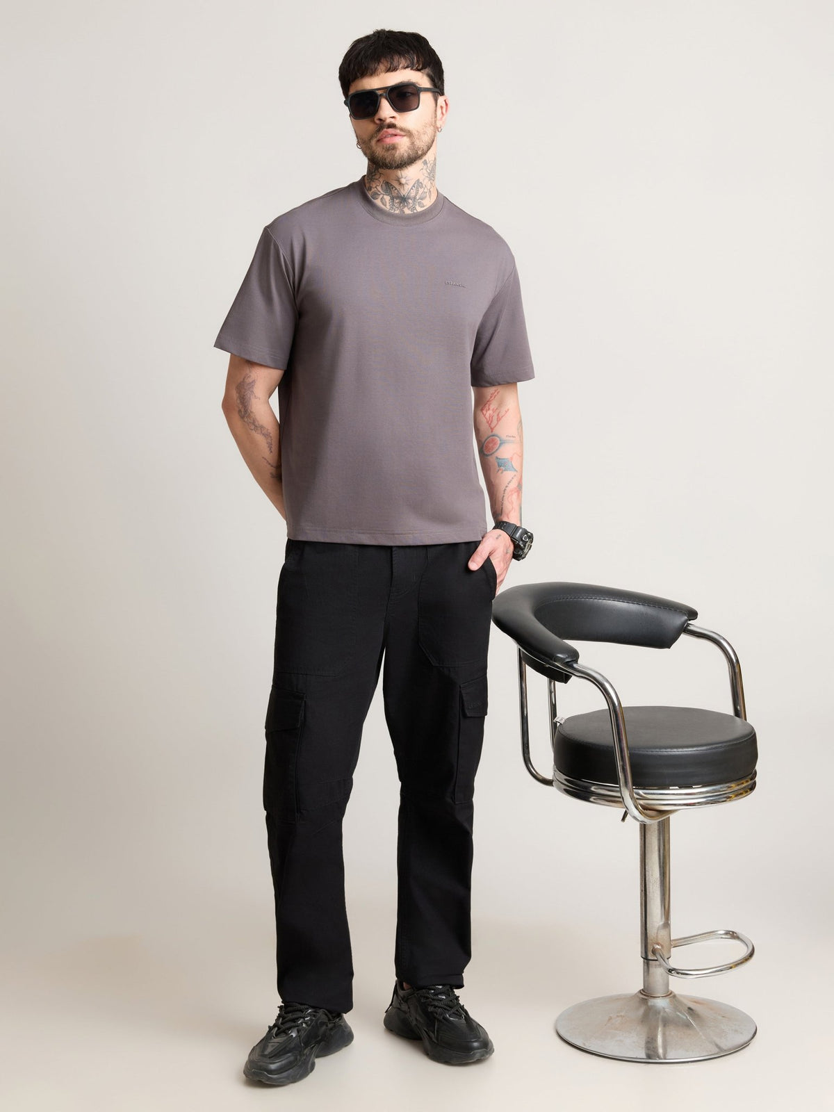 Nora - Loose Fit T-Shirt - Shale - Espanshe