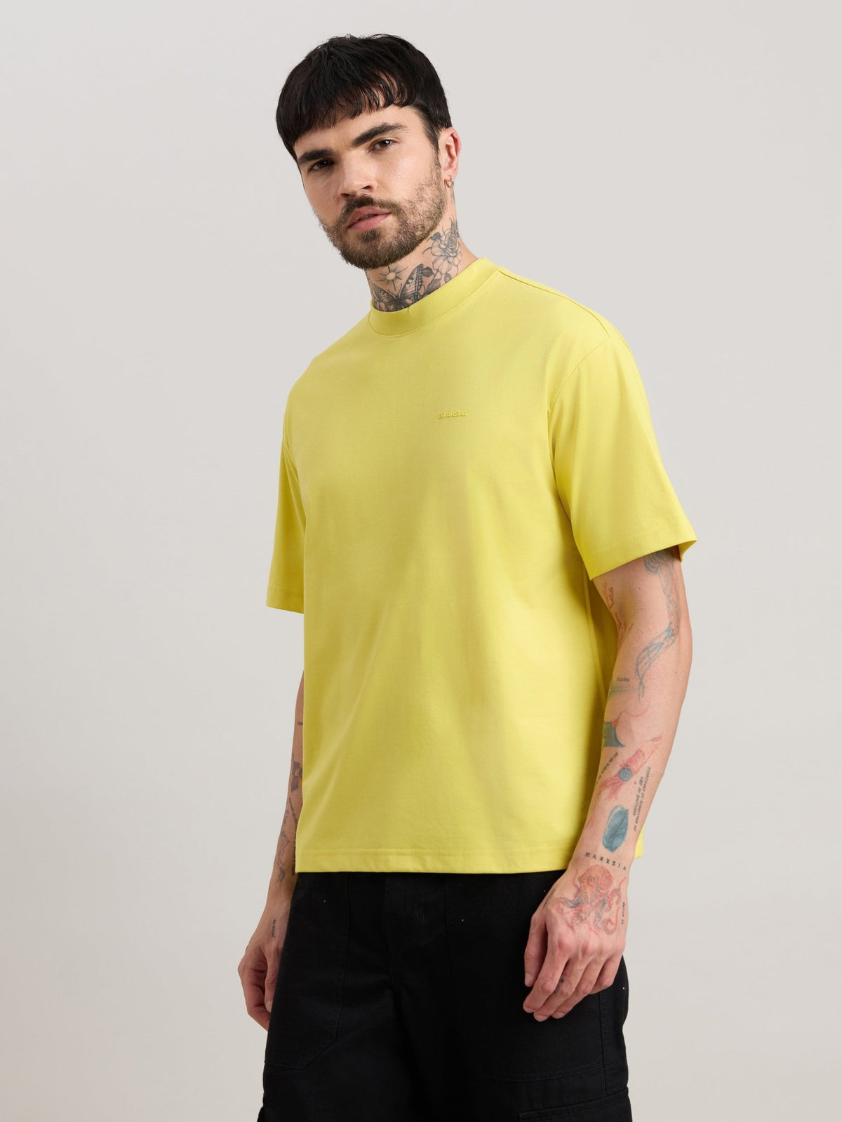 Nora - Loose Fit T-Shirt - Yellow - Espanshe