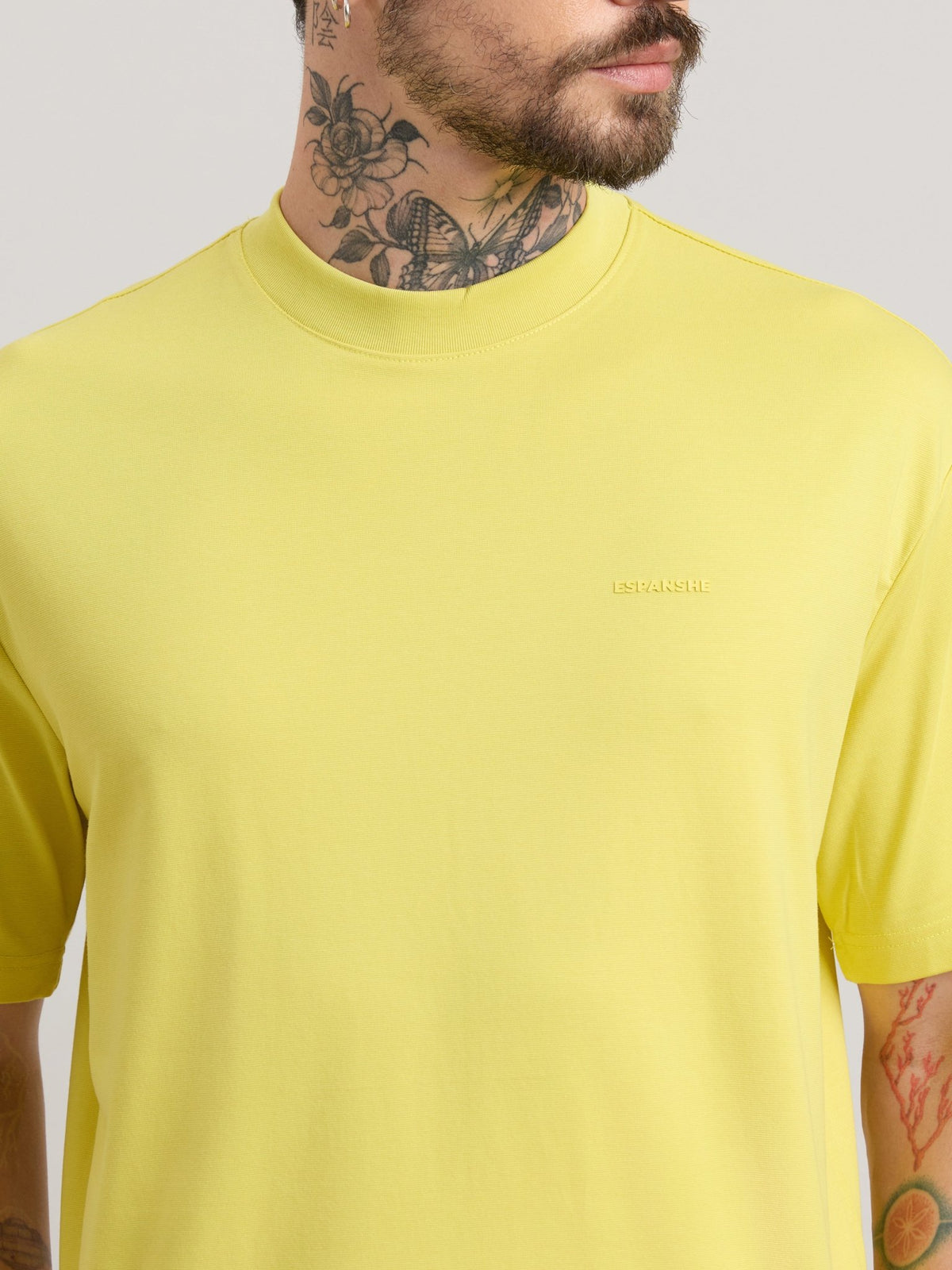 Nora - Loose Fit T-Shirt - Yellow - Espanshe