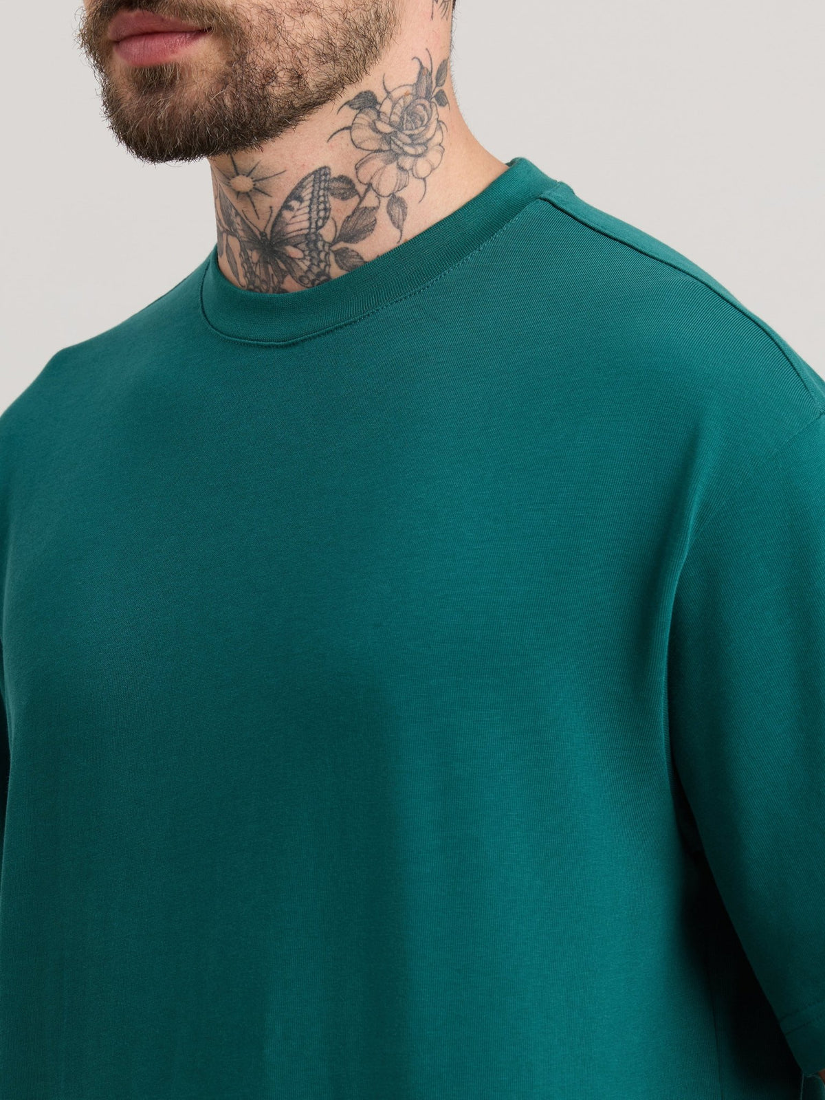 Vynora - Loose Fit T-Shirt - Teal Green - Espanshe