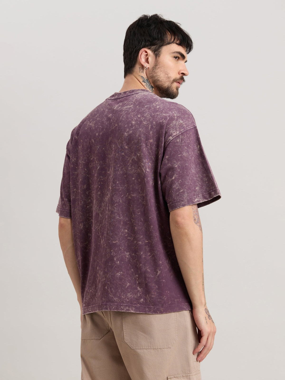 Kellington - Fade Midnight Plum Baggy T-Shirt - Espanshe