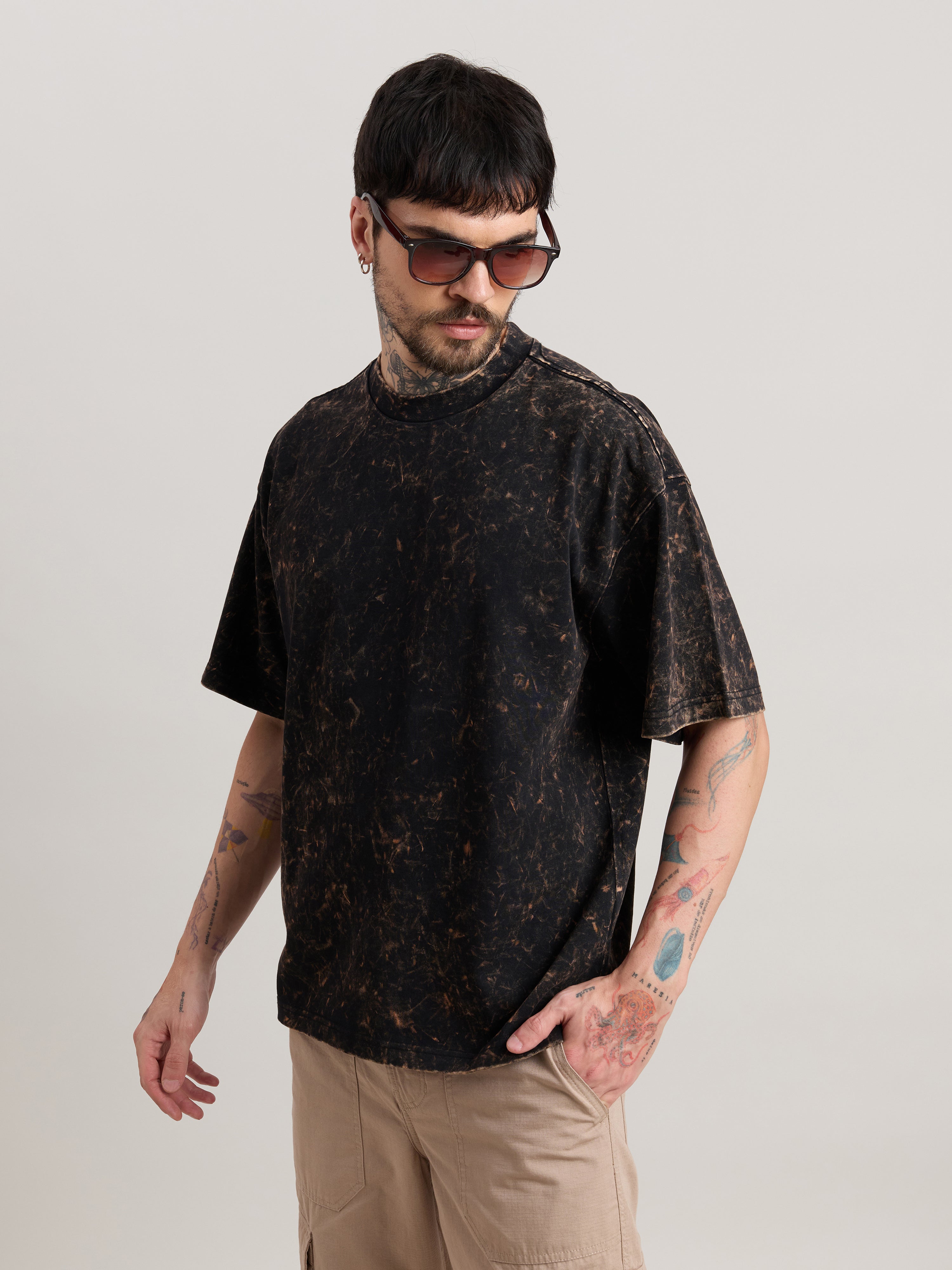 Kellington - Fade Black Baggy T-Shirt