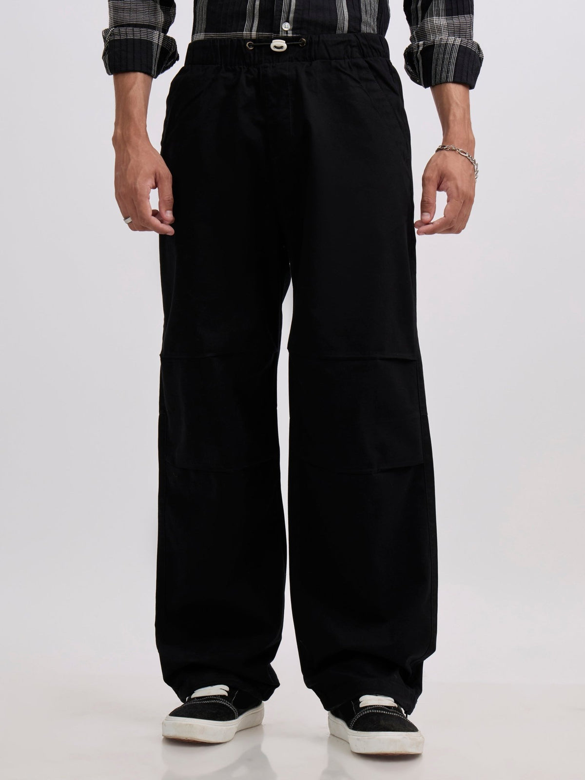Vibeflex - Parachute Joggers - Black - Espanshe